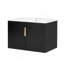 Meuble-lavabo de salle de bain vintage 30 po avec lavabo en céramique, lavabo simple en céramique à 3 trous, meuble-lavabo avec 2 portes à fermeture douce-865823186