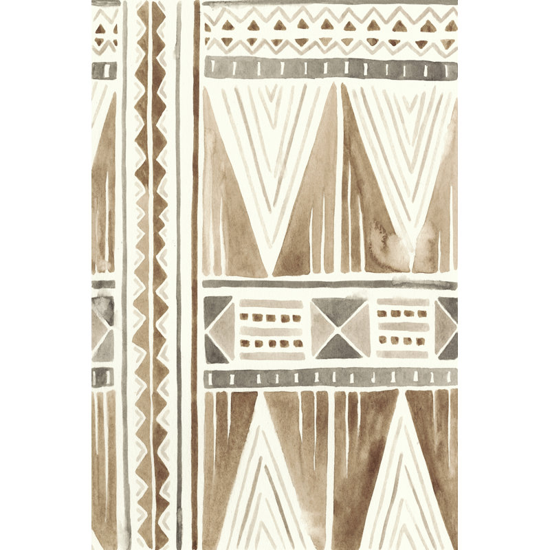 Tribal Impressions I by June Erica Vess - Wrapped Canvas Print, 46cm H x 30cm W x 3.8cm D
