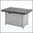 Rectangular Aluminum Propane Fire Pit Table 40000 BTU For Outdoor Patio Garden Backyard