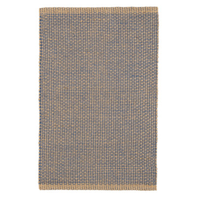 Donnie Navy Handwoven Jute Rug
