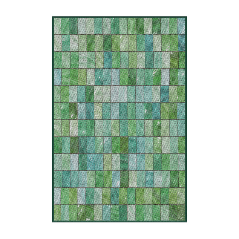 Tapis vert/bleu, Rectangle 2 pi x 5 pi