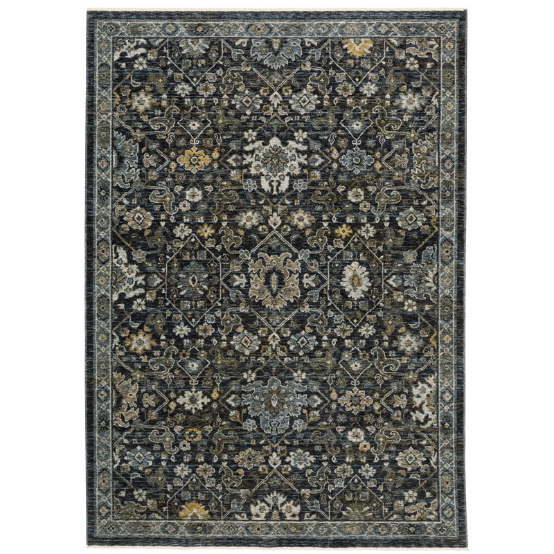 Hovis Oriental Indoor Rug, Rectangle 6'7" x 9'6"