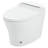 Smart Toilet With Built-In Heated Seat, One Piece Elongated Modern Toilet With Adjustable Temp Heated Seat, Auto Flush, Dual Flush Toilet 1/1.28 GPF, Foot Sensor Flush, White Night Light, Knob Control