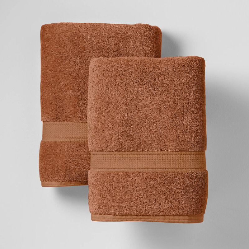 Serviette de bain en coton Payten Classic, rouille