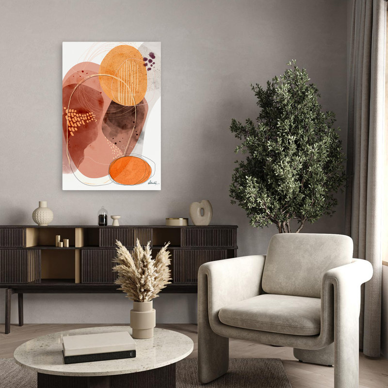 Chassant les ombres - Art abstrait, H 36 po x l 24 po