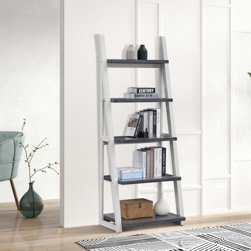 Bibliothèque, Gris / Blanc