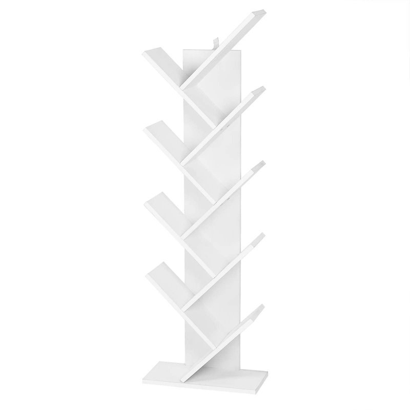 Leftera 40cm W Geometric Bookcase, White