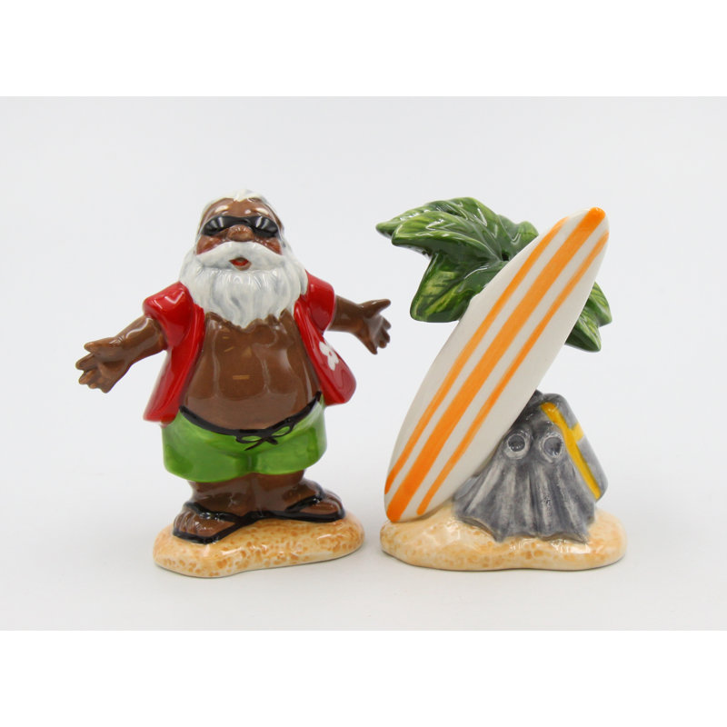 Surfing Santa Salt and Pepper