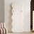 Christye  Full Length Mirror 63"x24", Irregular Wavy Mirror, Arched Floor Mirror, Wall Mirror Standing Hanging Or Leaning Against Wall For Bedroom, Flannel Wrapped Wooden Frame Mirror-124594577