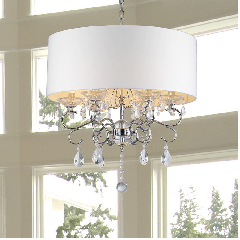 Norene 6 - Light Dimmable Drum Chandelier