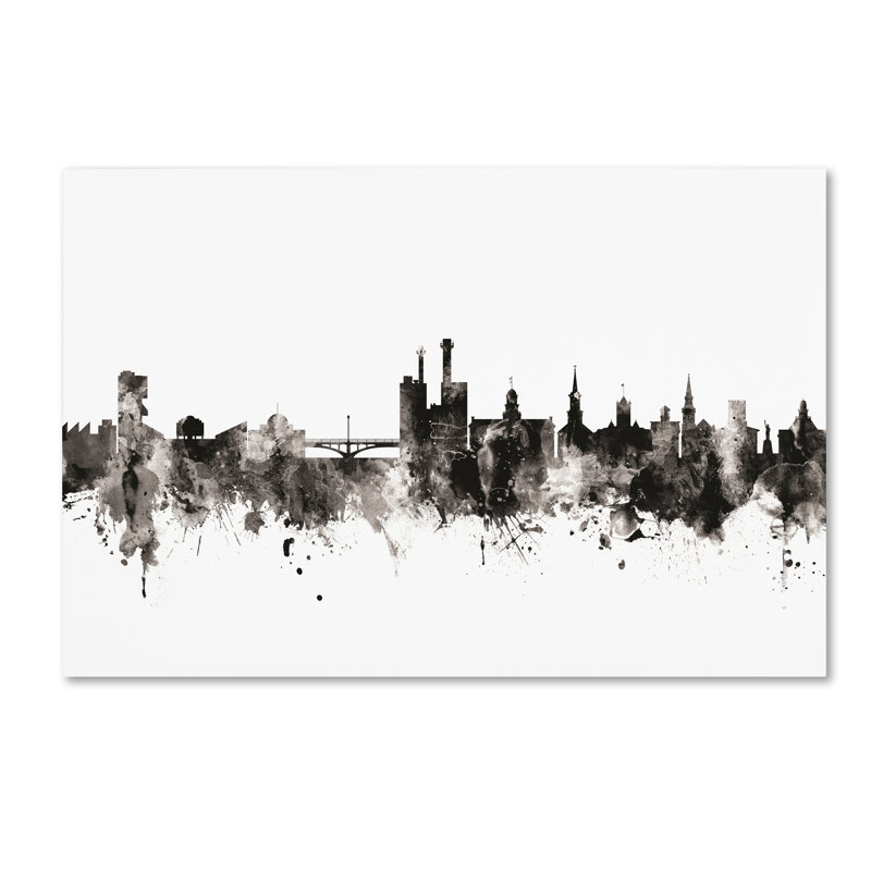 « iowa city iowa horizon iii », reproduction d’impression sur toile, H 16 po x l 24 po x P 2 po