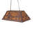 Priscila 6 - Light Distressed Rust Kitchen Island Pendant