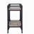 Country oak and carbon black 2-layer service trolley