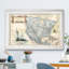 « north america map » par paul cezanne-picture cadre, reproduction d’art sur toile-806109006-883752905-883752904