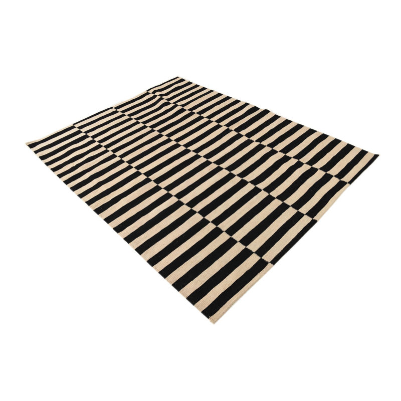 Tapis noir et blanc Jessen