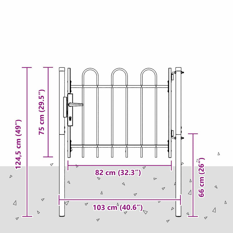 Gate Fencing, 100 x 75 cm