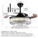 Hamite Colourful remote control ceiling fan with Bluetooth and speaker music