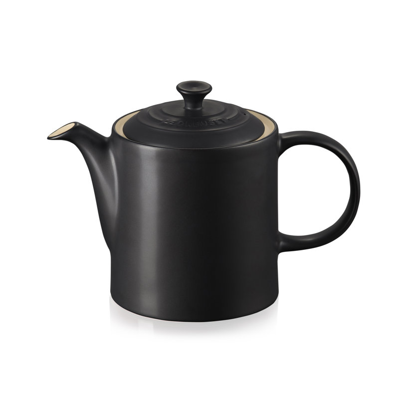 Le Creuset Stoneware Grand Teapot 1.3L, Satin Black