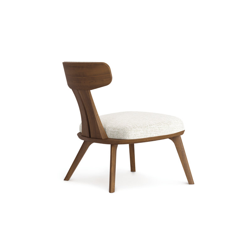 Estelle Lounge Chair, Hemp, Walnut