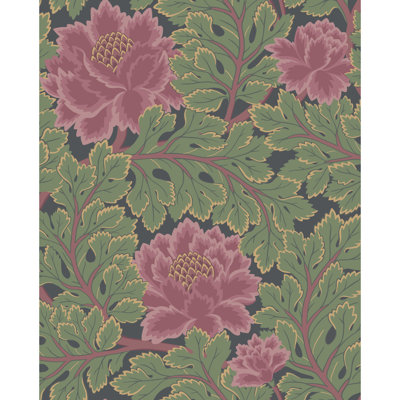 Pearwood Floral Shimmer Wallpaper Roll