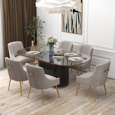 Elian Velvet Upholstered Dining Chair