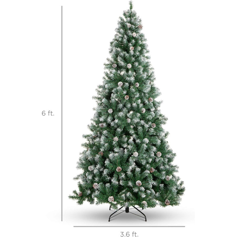 Lighted Artificial Christmas Tree, 6' H