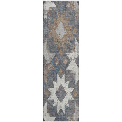 Premium Machine Washable Fairwood AMF1879 Aztec Rug