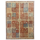 Persian Geometric Area Rug in Red
