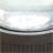 20X20x19.5" Heavy Cement Round Black Ribbed Outdoor Water Fountain With Light (Color Change)