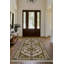Tapis marocain beige en coton et polyester à imprimé numérique Minna Collection-1512719799