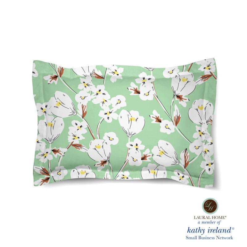 Taie décorative Laure Home Kathy Ireland Small Business, Lit simple