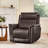 Top Grain Leather Power Lift Recliner With Massage & Heat & Foldable Tray Table-119812739