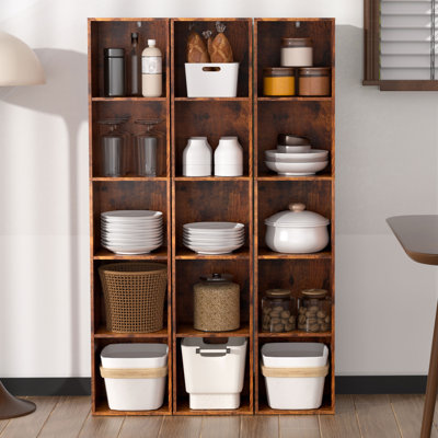 5-cube Bookcase, Freestanding Storage Cabinet, Closet Organizers And Storage For Bedroom, Study Room, Closet by 17 Stories