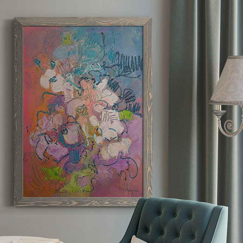 Archipel, reproduction d'art sur toile, gris, H 43,5 po x l 31,5 po x P 1 po