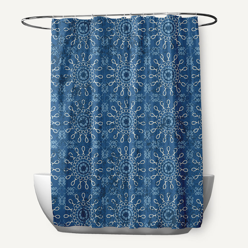 Rideau de douche Harrel, Bleu