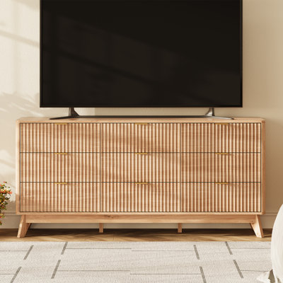 Donati 9-Drawer Dresser, 63'' Wood Chest of Drawers