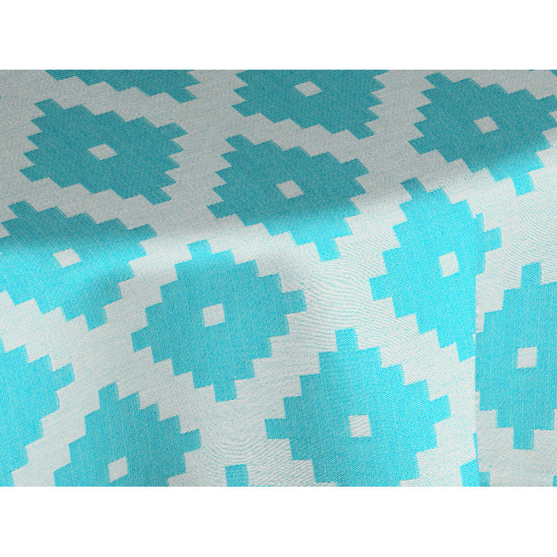Esteban Tablecloth, 130cm W x 190cm L, Petrol