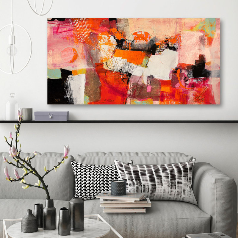 Colours of Summer 1 Piece Wrapped Canvas Painting, 60cm H x 120cm W x 4cm D