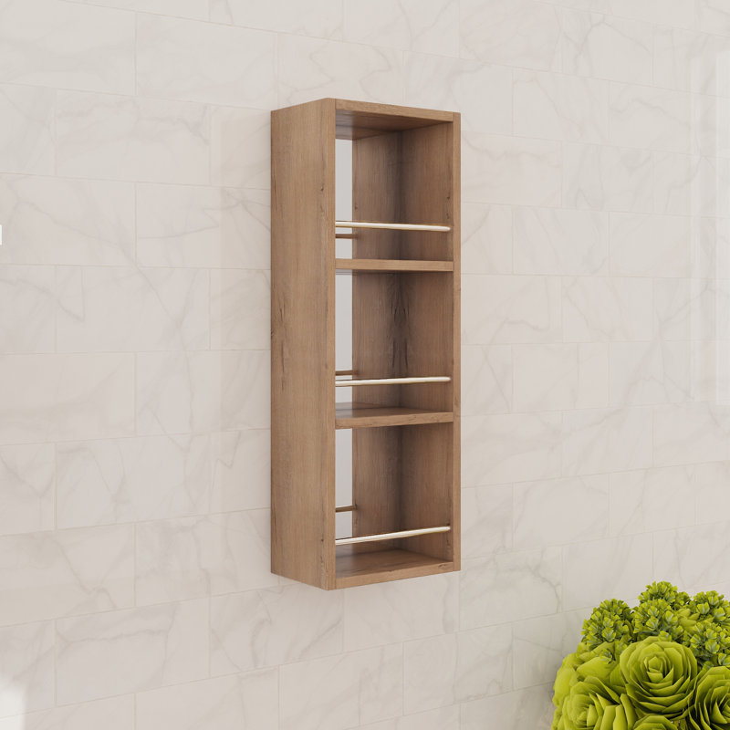 Petite armoire latérale 10 po avec miroir et 2 tablettes