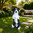 Outdoor Garden Border Collie Dog Statue
