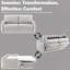 Canapé en chenille Jinn avec canapé-lit (double, matelas inclus)