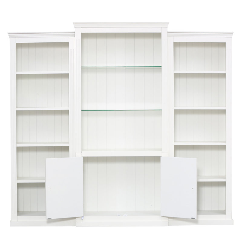 78.75'' Tall 3-Pieces Bookcase, White