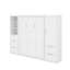 Grand lit escamotable avec tiroirs et tablettes-381021203