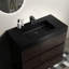 Armoire de salle de bain 36 po en noyer - Lavabo inclus, meuble-lavabo élégant en noyer, glissières silencieuses-546393662-546393634-546393632