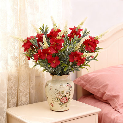 Bouquet de fleurs de bégonia artificiel, 10 pièces, 14,96 po