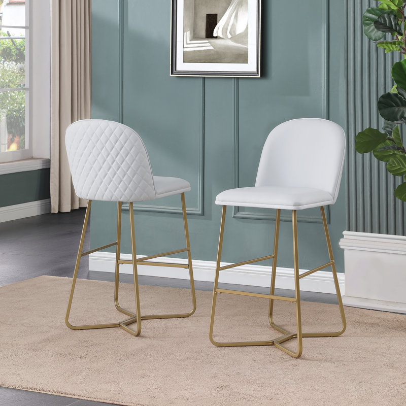 Tabouret 29 ", Blanc, Tabouret de bar (siège d'une hauteur de 29 po)