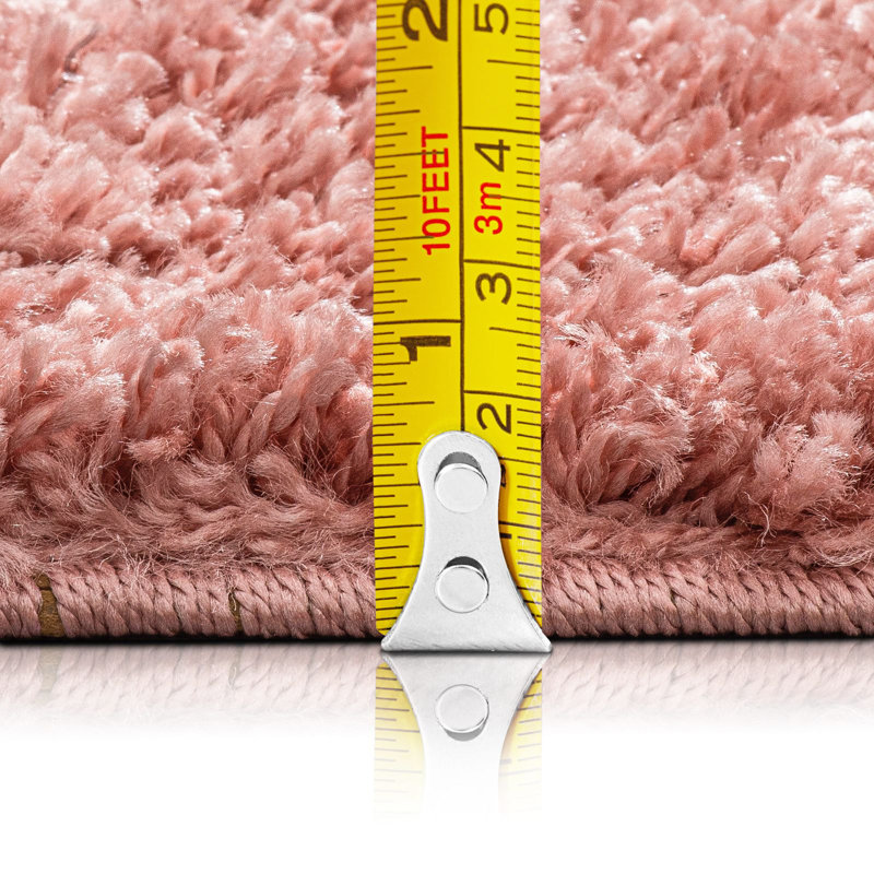 Adavia Shaggy Rug, Rectangle 80 x 150 cm, Pink