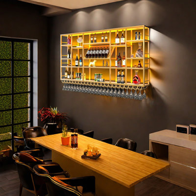 Simple Retro Wall Mounted Wine Rack by L Wall-hanging Wine Rhythm