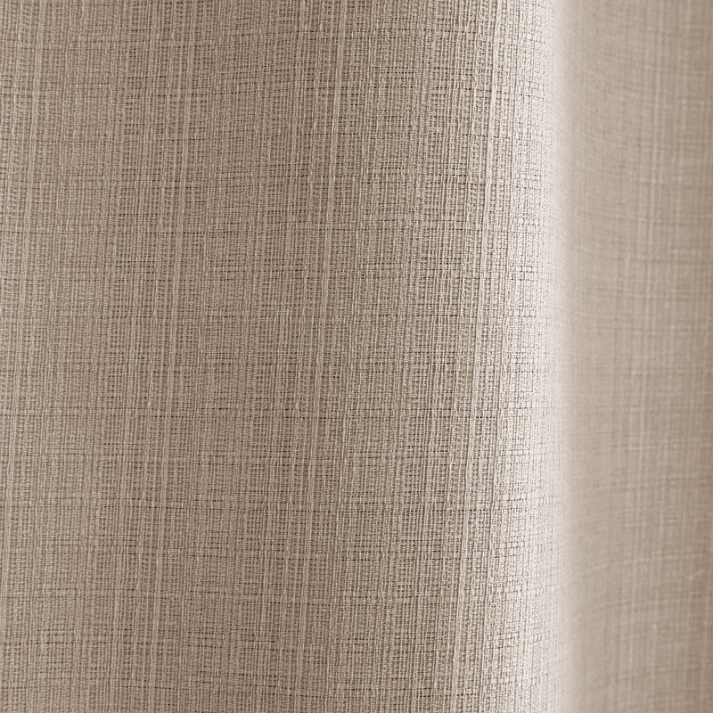 Textured Blackout Eyelet Curtains, Width 117 x  Drop  229cm, Natural