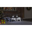 vidaXL LED Reindeers Fabric-1150694818